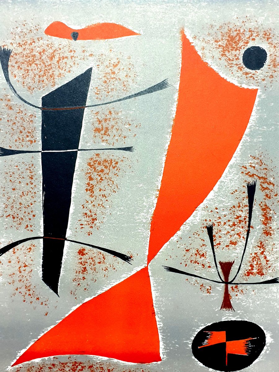 Gustave Singier - Abstract Fish - Original Lithograph 1955