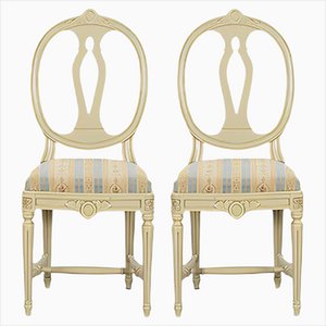 Gustavian Dining Chairs, 1920s, Set of 2-VAP-673907