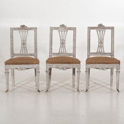 Gustavian Side Chairs, 1700s, Set of 3-SA-1776385