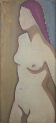 Gustl Stark, Small Nude, 1946, Oil on Canvas-TPH-1646456