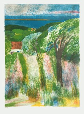 Guy Bardone, La bergerie, 1990, Lithograph-FMZ-1135665