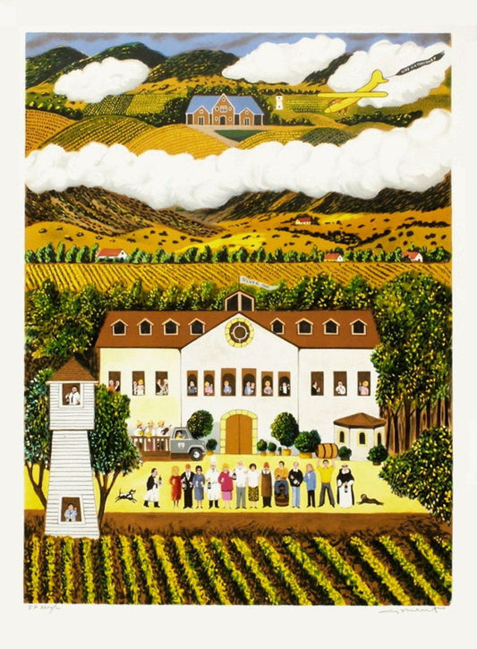 Guy Buffet, Silver Oak, Lithograph on Bfk Rives Paper