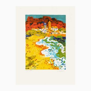 Guy Charon, La plage, 20th Century, Lithograph-FMZ-1139603