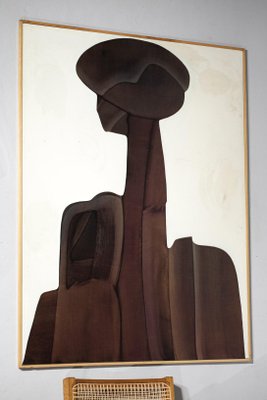 Guy Dessauges, Abstract Composition, 1970s, Oil on Panel, Framed-YU-1133295