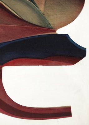 Guy Dessauges, Abstract Composition, 1970s, Oil on Panel, Framed-YU-1133310