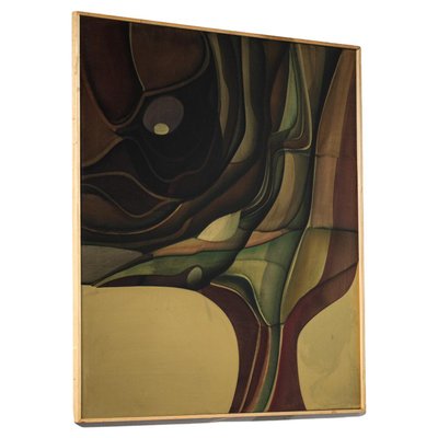 Guy Dessauges, Abstract Composition, 1978, Oil on Panel, Framed-YU-1133297