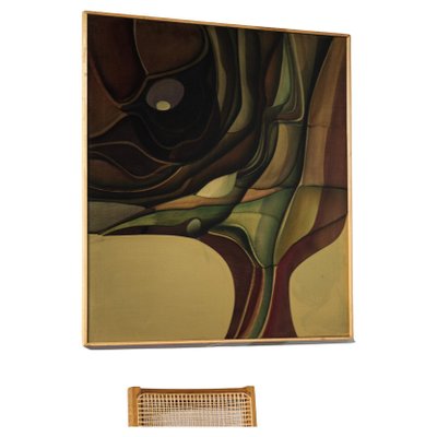 Guy Dessauges, Abstract Composition, 1978, Oil on Panel, Framed-YU-1133297