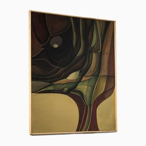 Guy Dessauges, Abstract Composition, 1978, Oil on Panel, Framed-YU-1133297