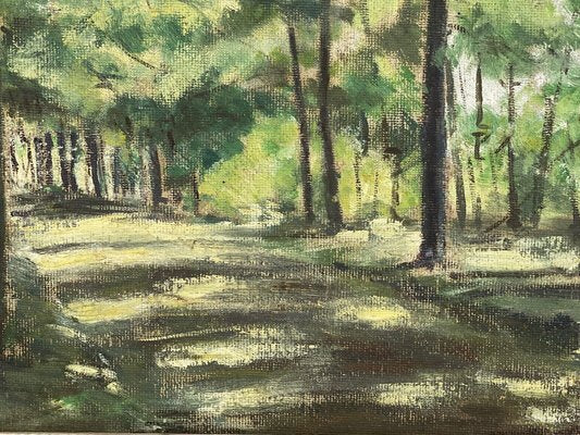 Guy Riou Sous Bois, 1952, Gouache & Watercolor on Paper, Framed-QKG-1368453