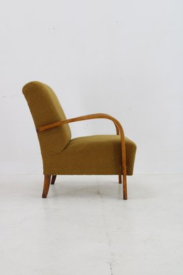 H-213 Armchair with Tabouret by Jindrich Halabala, Former Czechoalsovakia, 1940s, Set of 2-TZ-2018643