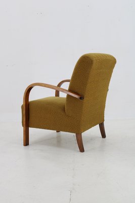 H-213 Armchair with Tabouret by Jindrich Halabala, Former Czechoalsovakia, 1940s, Set of 2-TZ-2018643