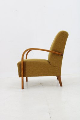 H-213 Armchair with Tabouret by Jindrich Halabala, Former Czechoalsovakia, 1940s, Set of 2-TZ-2018643