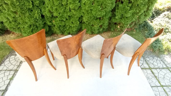 H-214 Chairs by Jindrich Halabala for Up Závody, 1940s, Set of 4-VIC-2018205