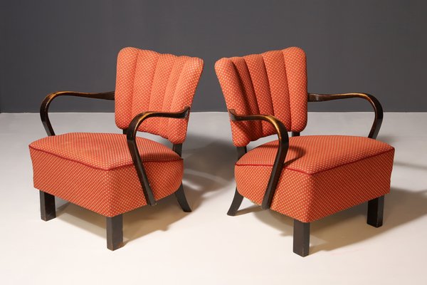 H-237 Cocktail Chairs by Jindřich Halabala, 1950s, Set of 2-HXT-2043198