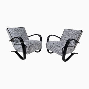 H 269 Lounge Chairs by Jindřich Halabala for Up Zavody, 1940s, Set of 2-BYY-1780293