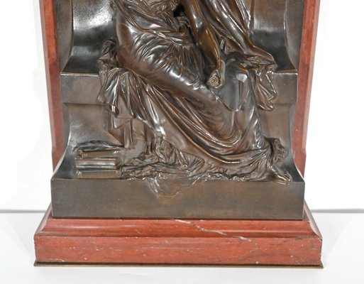 H. Chapu, La Pensée Sculpture, 19th-Century, Bronze & Marble-RVK-1338945