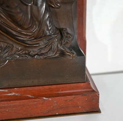 H. Chapu, La Pensée Sculpture, 19th-Century, Bronze & Marble-RVK-1338945