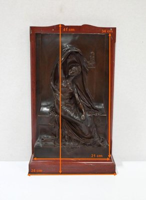 H. Chapu, La Pensée Sculpture, 19th-Century, Bronze & Marble-RVK-1338945