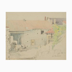 H. Christianen, Beddled at Saint-Clüment Murthe-E-Monthly, 1919, Pencil-OJR-1273349