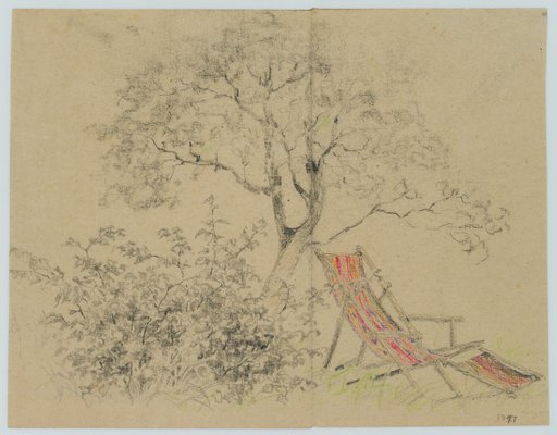 H. Christiansen, A Shady Spot, 1917, Pencil-OJR-1273342