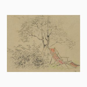 H. Christiansen, A Shady Spot, 1917, Pencil-OJR-1273342