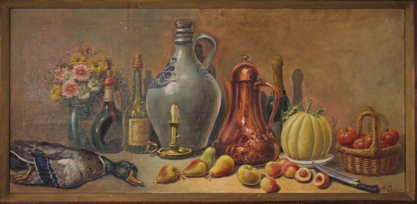 H. Coulon, Still Life, 19th Century, Oil on Canvas, Framed-HPU-1722489