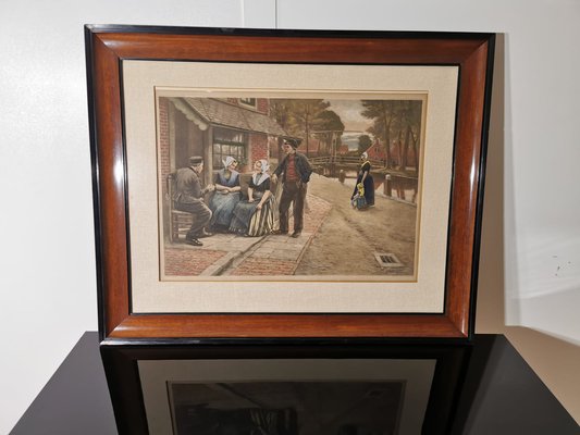 H. Houben, Lithograph, Framed-QJA-1115091