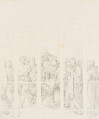 H. Stohl, Design for Carrying Christ on the Cross, 1850, Pencil-OJR-1273316