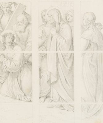 H. Stohl, Design for Carrying Christ on the Cross, 1850, Pencil-OJR-1273316