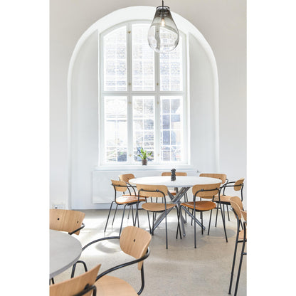 Eberhart Hector 105 Dining Table Light Concrete/Light Oak