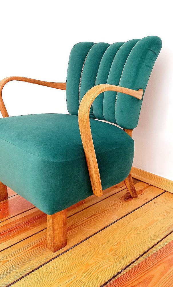 H237 Cocktail Chair attribted to Jindřich Halabala for Up Races, Czechoslovakia, 1950s