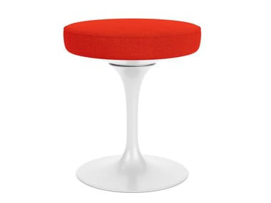 TULIP - Swivel aluminium stool with integrated cushion by Knoll