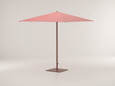METEO S - Square aluminium Garden umbrella (Structure - Aluminium / Terrain Paint - 32C Manganese) (Request Info)
