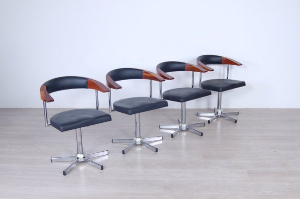 Hairdressing Salon Armchairs from Maletti, 1990s, Set of 4-XSG-1098381