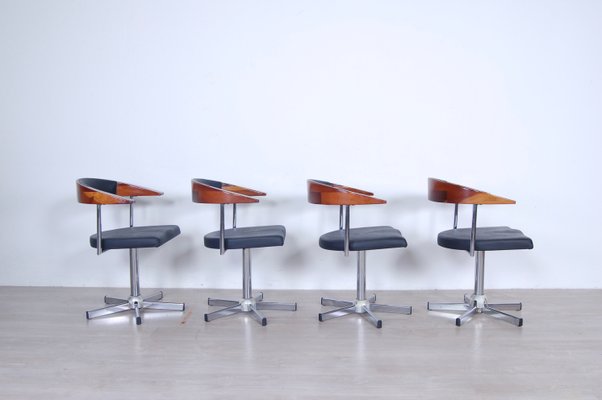 Hairdressing Salon Armchairs from Maletti, 1990s, Set of 4-XSG-1098381