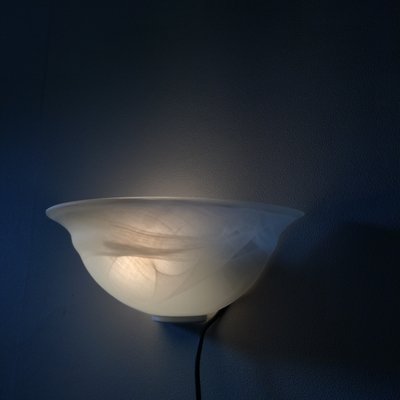 Half Bell Wall Light in Milky Glass-NTQ-2024785