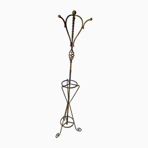 Half-Century Spanish Wrought Iron Coat Rack and Umbrella Stand-TCS-1758365