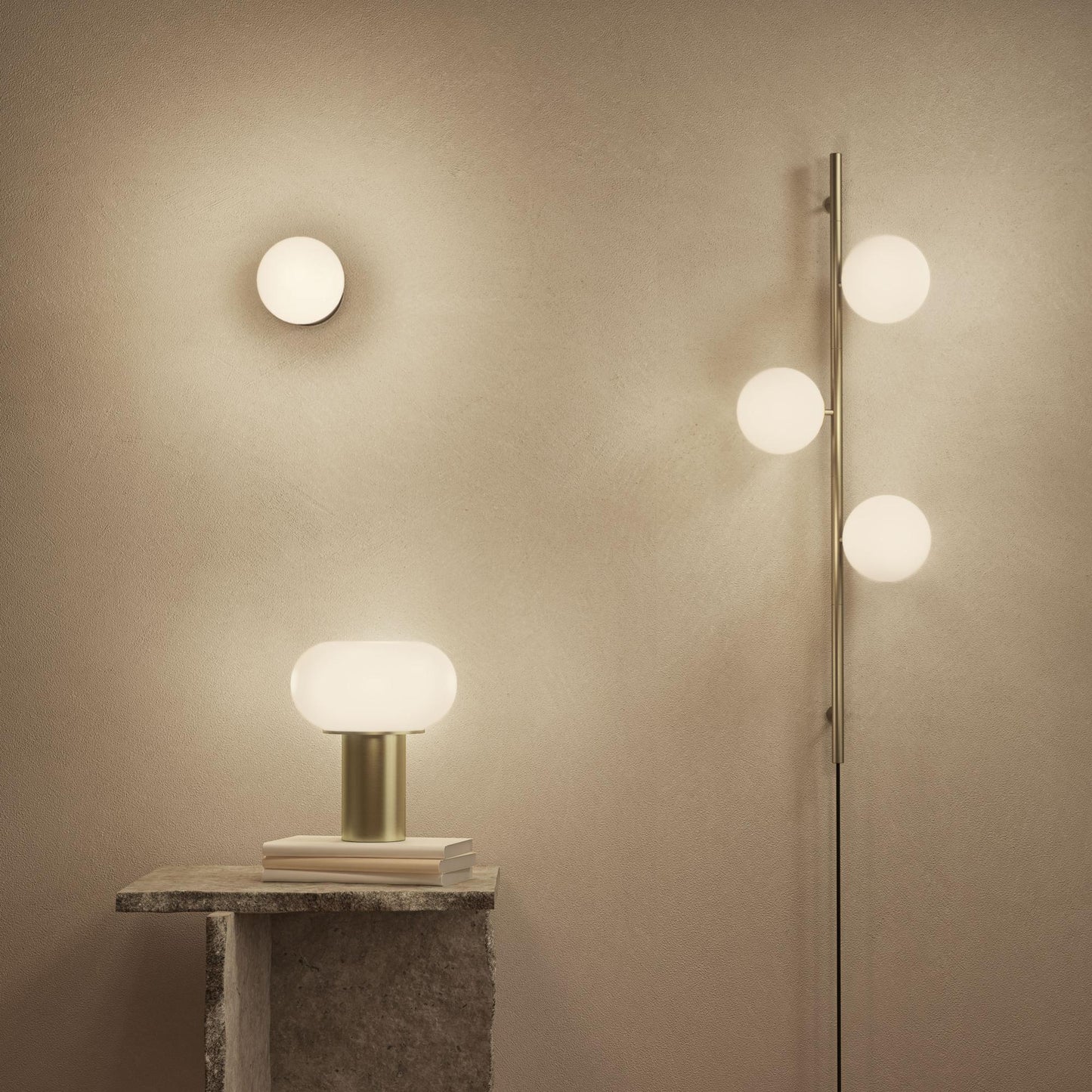 Edgeform Stringball 1 Wall/Ceiling Lamp Brass