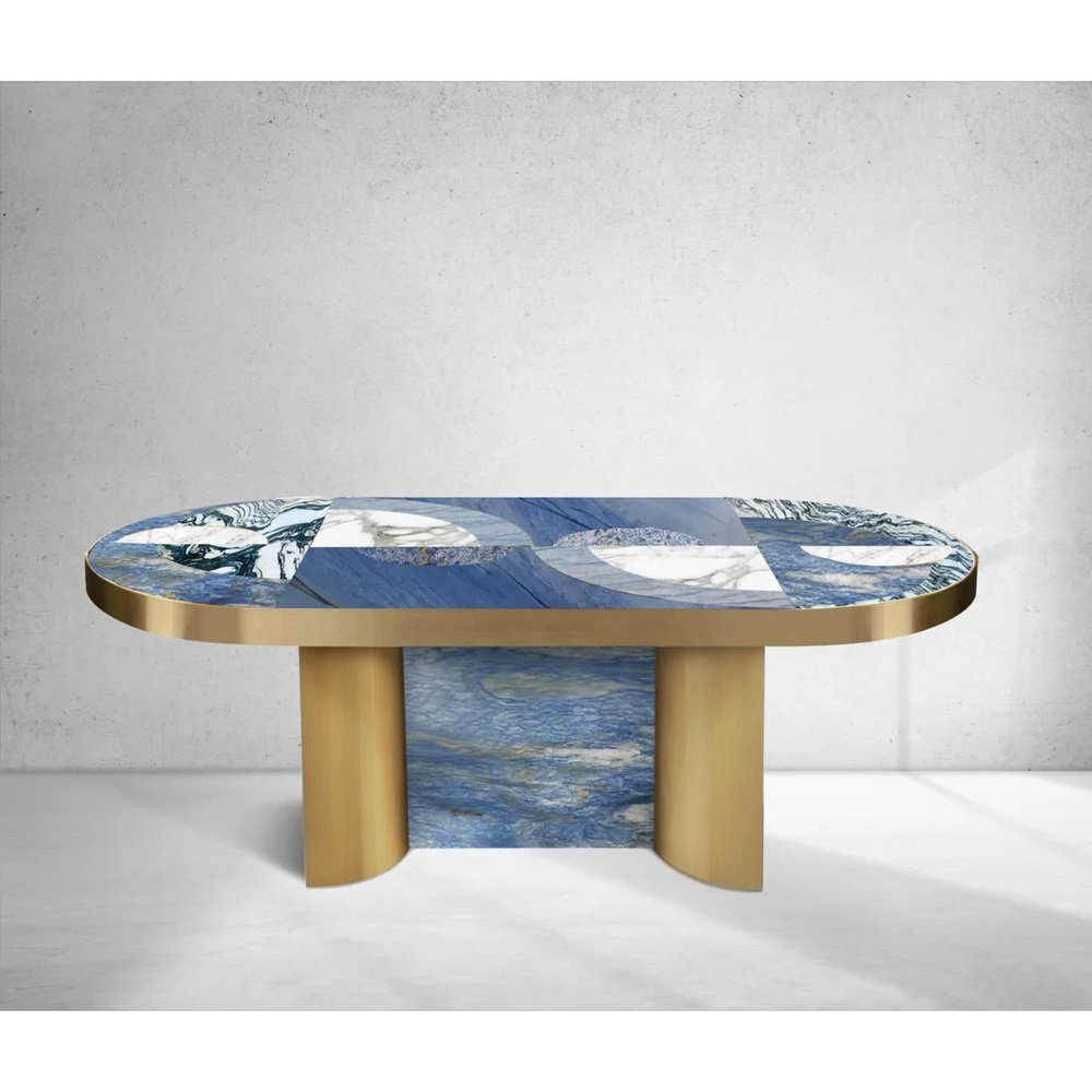 Half Moon Azul Dining Table by Bohinc Studio