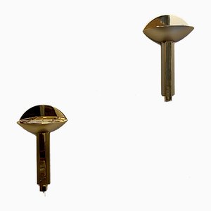 Half Moon Brass Italian Sconces, 1975, Set of 2-CQE-906341