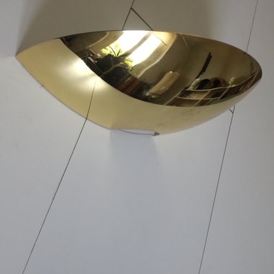 Half-Moon Wall Light in Brass, 1970-NTQ-1706791