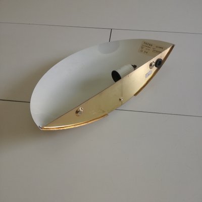 Half-Moon Wall Light in Brass, 1970-NTQ-1706791