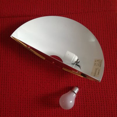 Half-Moon Wall Light in Brass, 1970-NTQ-1706791