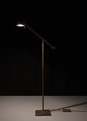 Halogen Bronze Floor Lamp by Egon Hillebrand, Germany, 1980s-GCG-1752375