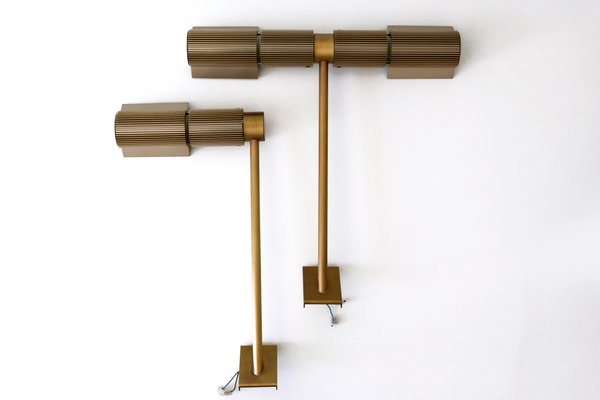 Haloprofil Wall Lamps by V. Frauenknecht for Swisslamps International, Switzerland, 1970s, Set of 2-WPT-955233