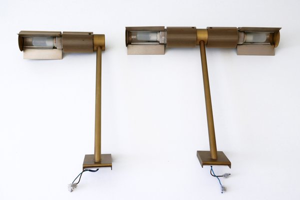 Haloprofil Wall Lamps by V. Frauenknecht for Swisslamps International, Switzerland, 1970s, Set of 2-WPT-955233