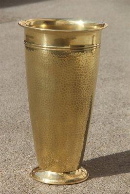 Hammered Brass Umbrella Stand, 1970s-EH-583024