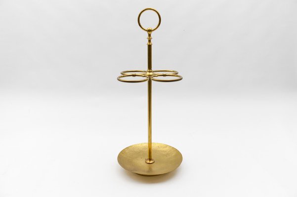 Hammered Brass Umbrella Stand, Austria, 1960s-KQB-1820748