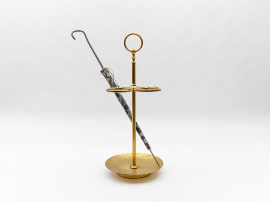 Hammered Brass Umbrella Stand, Austria, 1960s-KQB-1820748