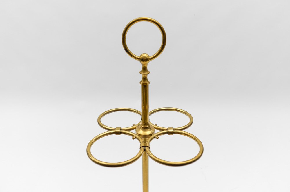 Hammered Brass Umbrella Stand, Austria, 1960s